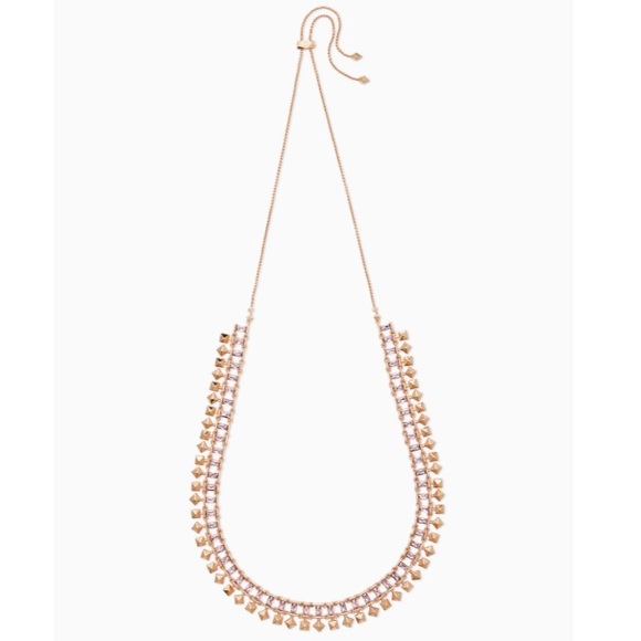 Kendra Scott “Rose Gold Necklace Blush Crystal.” - Picture 4 of 5